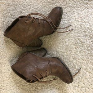 MIA Leather Brown Bootie